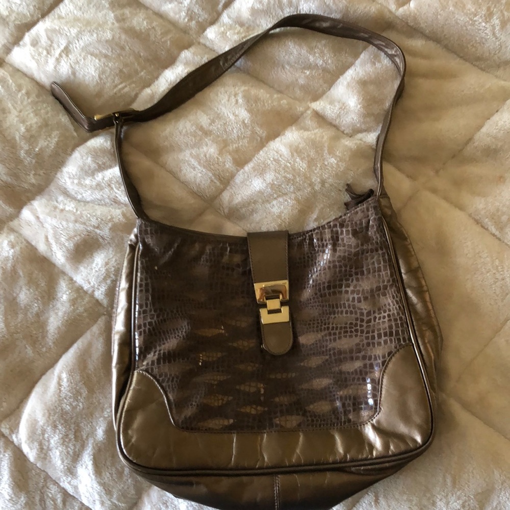 Bronze shoulder bag